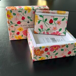 Kate Spade strawberry garden cardholder